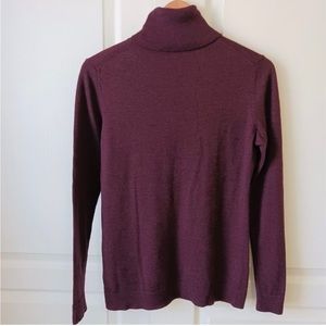 Pendelton Women's Merino Turtleneck Wine Heather Size M
